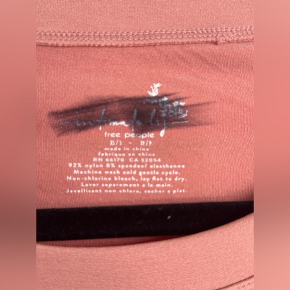 Free People Intimately Women’s Size XS/S‎ Dust Pink Long Sleeve Layering Tee - Picture 5 of 8